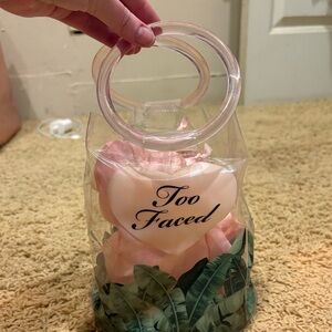 Too Faced Vinyl Mini Bucket Bag